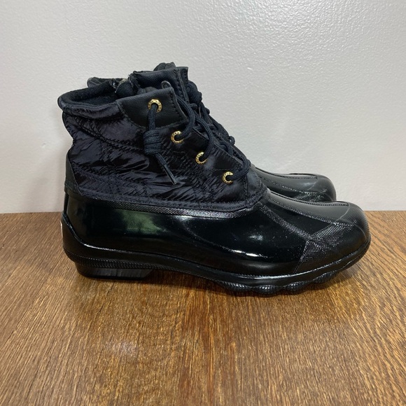 Sperry Syren Gulf Quilted Nylon Duck Boot Women’s Various Sizes Black - Picture 1 of 8